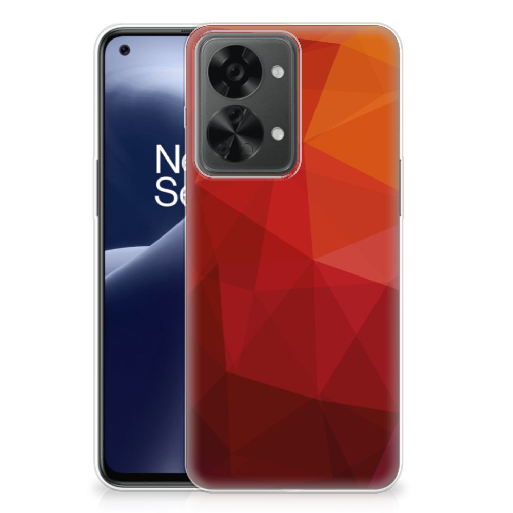 TPU Hoesje voor OnePlus Nord 2T Polygon Red B2C Telecom