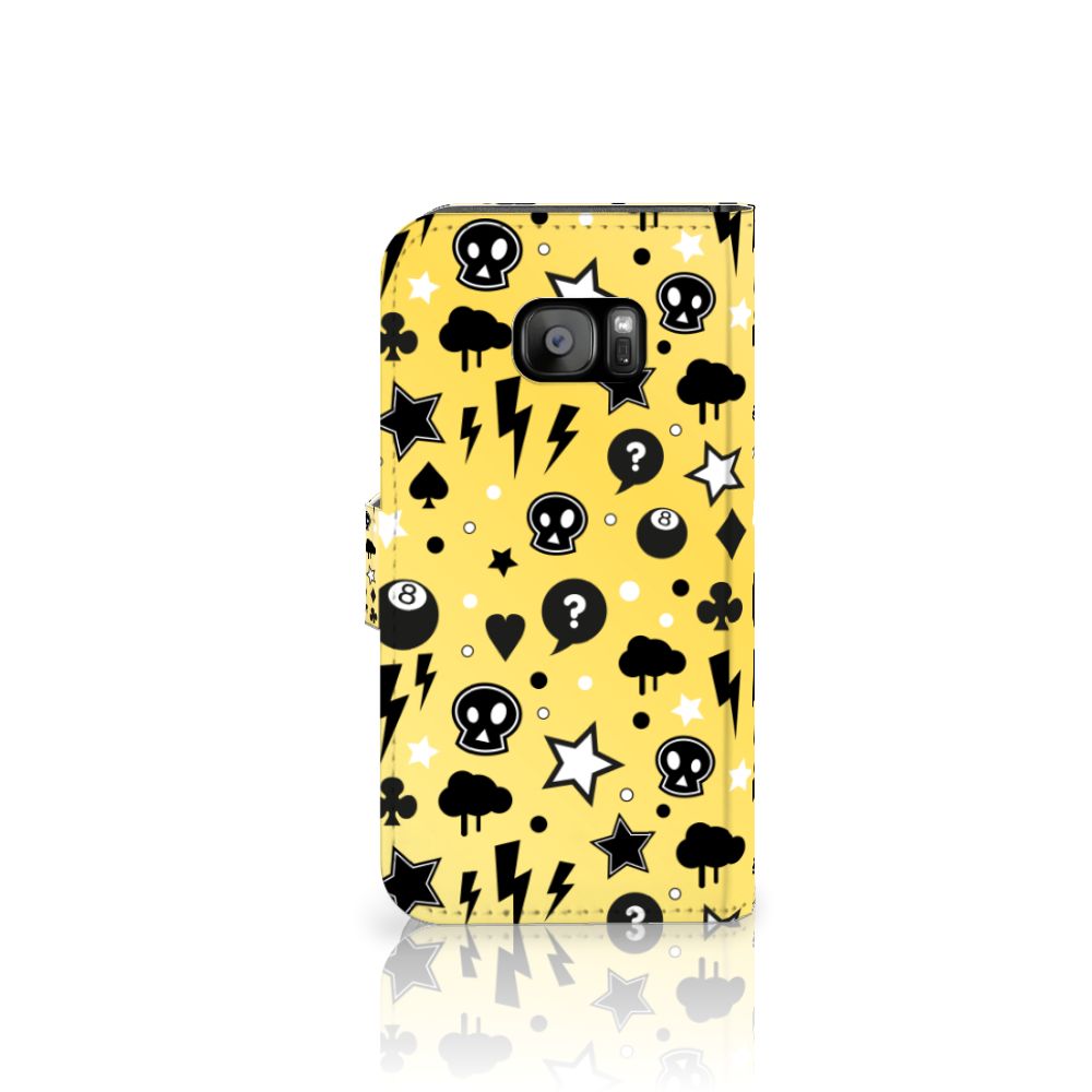 Telefoonhoesje met Naam Samsung Galaxy S7 Edge Punk Geel