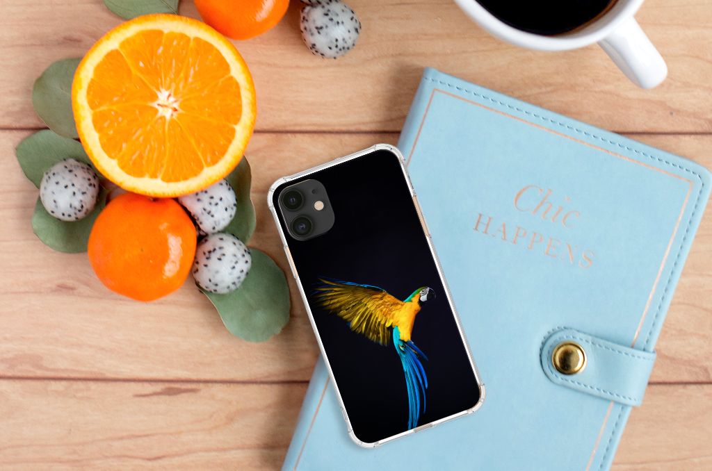 Apple iPhone 11 Case Anti-shock Papegaai