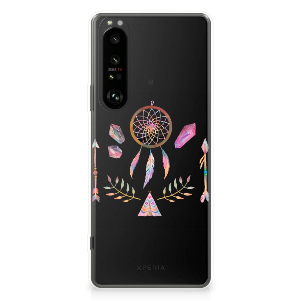 Sony Xperia 1 III Telefoonhoesje met Naam Boho Dreamcatcher