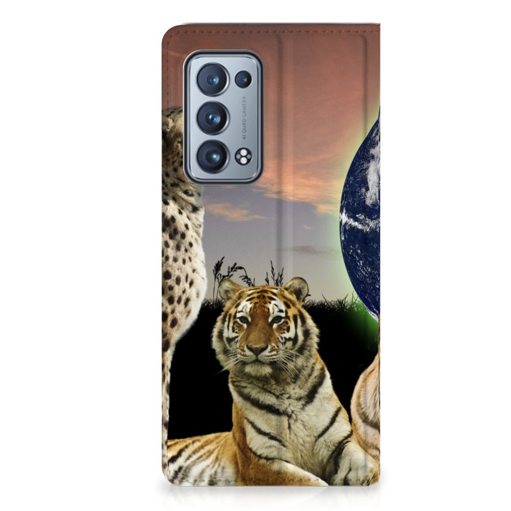 OPPO Reno 6 Pro Plus 5G Hoesje maken Roofdieren - B2C Telecom