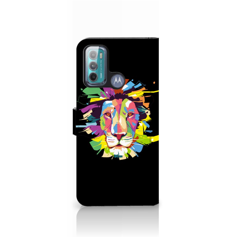Motorola Moto G60 Leuk Hoesje Lion Color