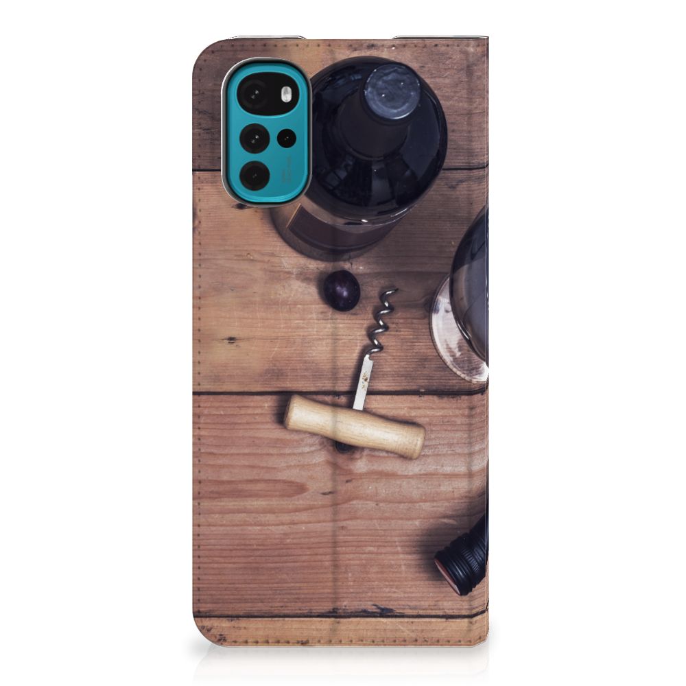 Motorola Moto G22 Flip Style Cover Wijn - B2C Telecom