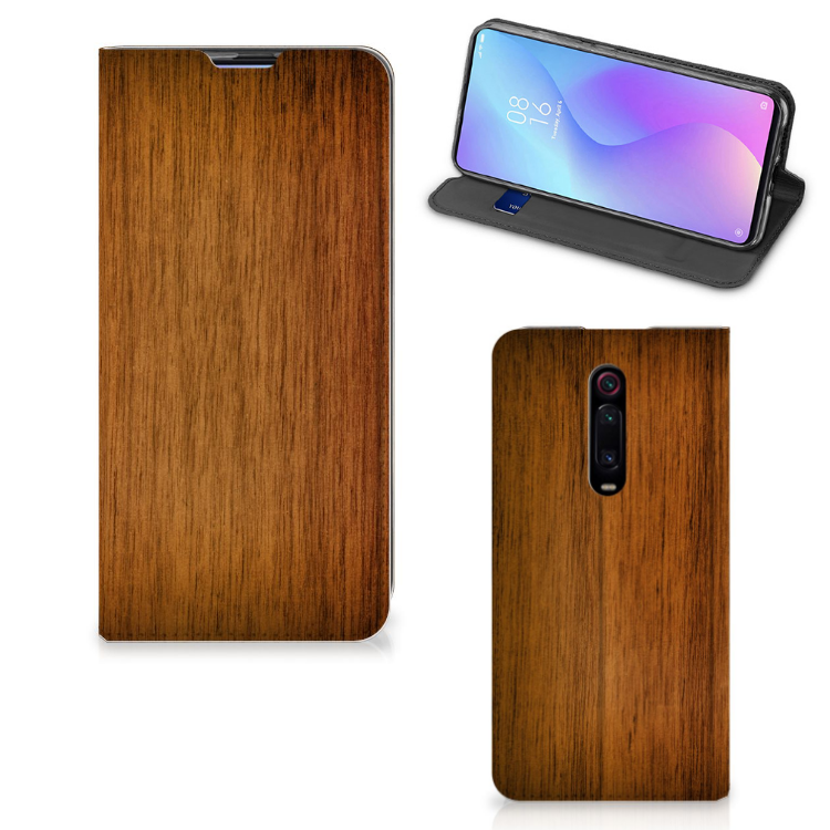 Xiaomi Redmi K20 Pro Book Wallet Case Donker Hout - B2C Telecom
