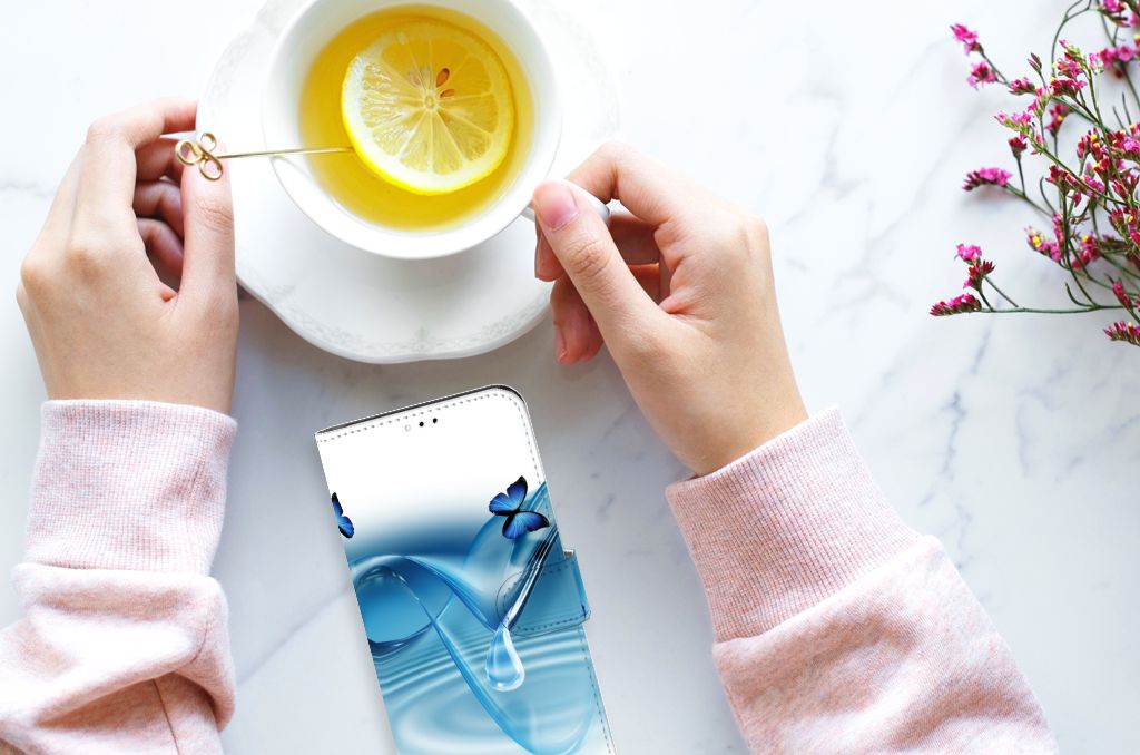 Samsung Galaxy A23 Telefoonhoesje met Pasjes Vlinders