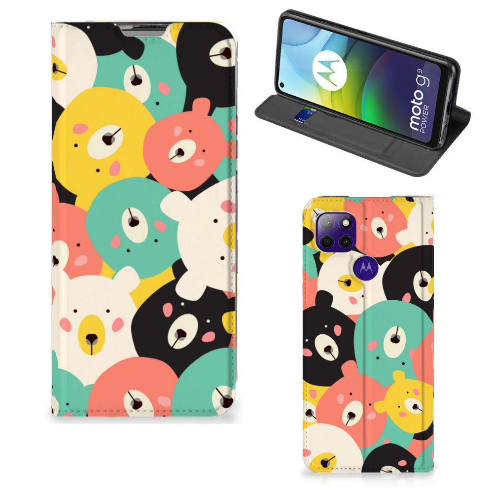 Motorola Moto G9 Power Magnet Case Bears