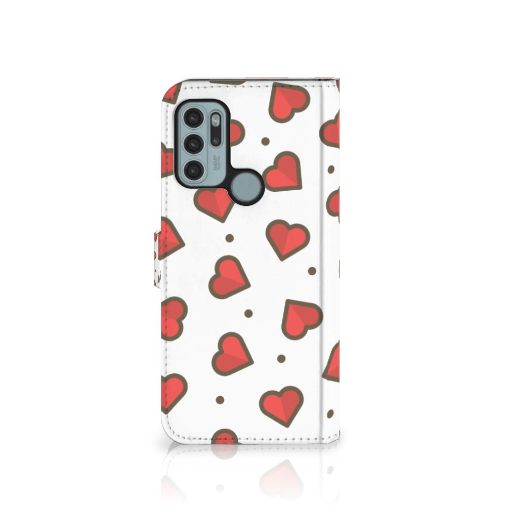 Motorola Moto G60s Telefoon Hoesje Hearts