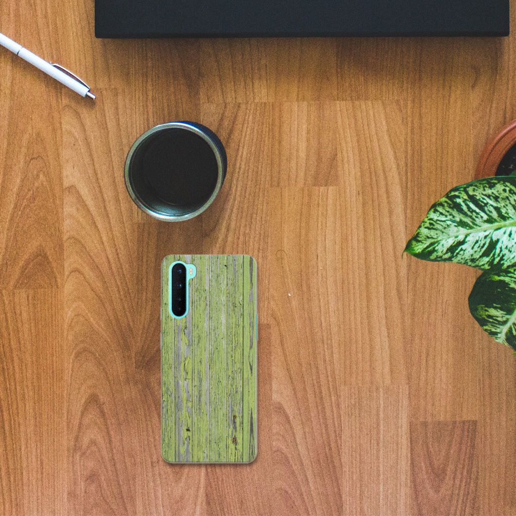 OnePlus Nord Bumper Hoesje Green Wood