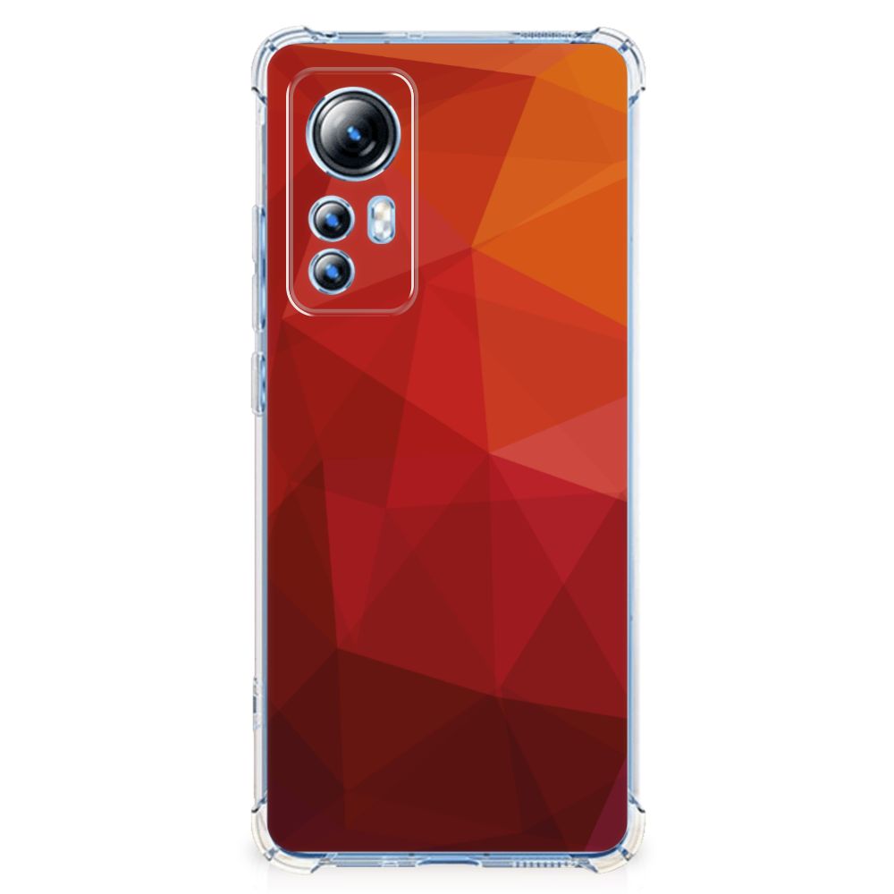 Shockproof Case voor Xiaomi 12 Lite Polygon Red B2C Telecom