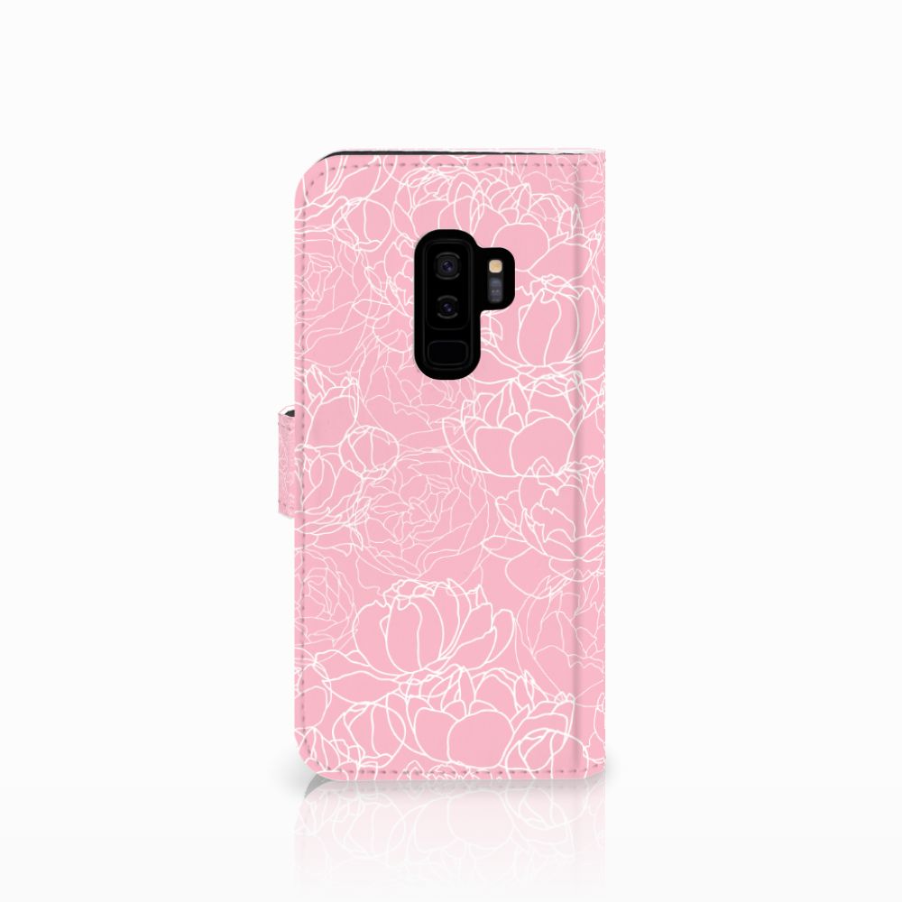 Samsung Galaxy S9 Plus Hoesje White Flowers