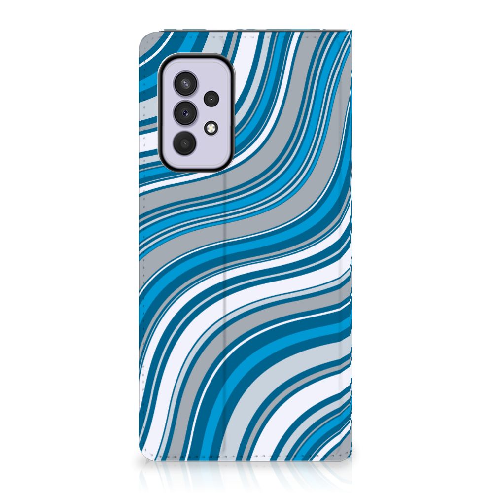 Samsung Galaxy A33 5G Hoesje met Magneet Waves Blue - B2C Telecom