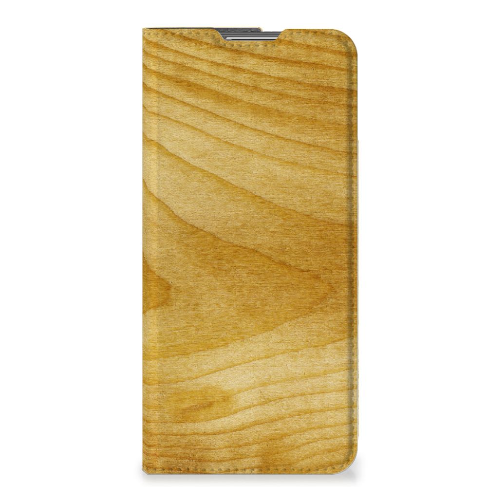 OPPO Find X5 Pro Book Wallet Case Licht Hout - B2C Telecom