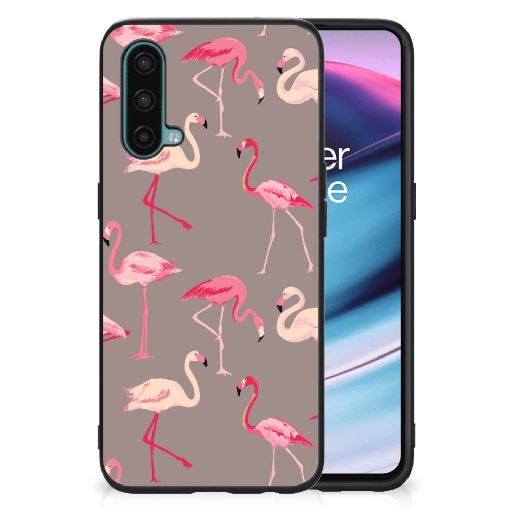 OnePlus Nord CE 5G Dierenprint Telefoonhoesje Flamingo B2C Telecom
