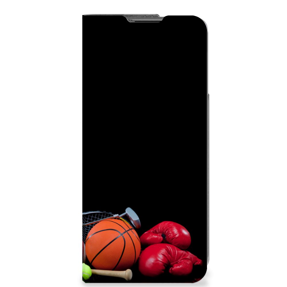 OnePlus Nord CE 2 5G Hippe Standcase Sports met sportafbeeldingen en houder voor pasjes