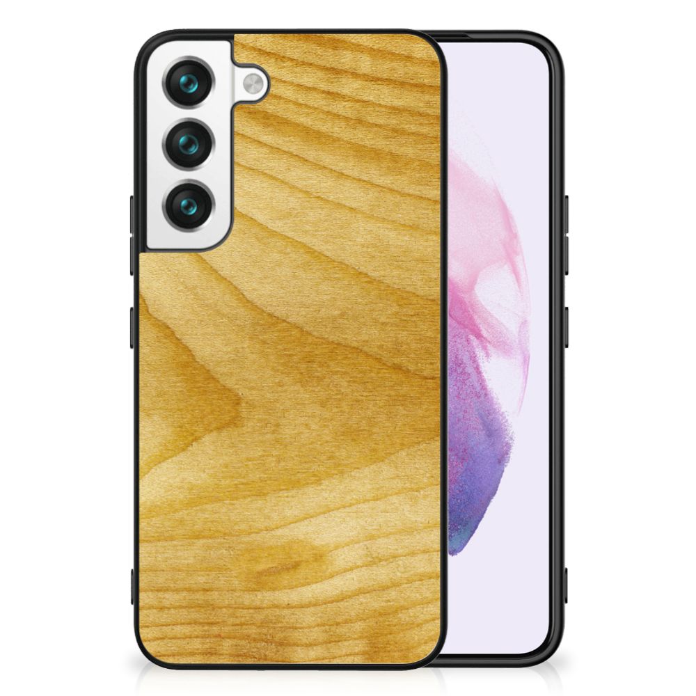 Samsung Galaxy S22 Houten Print Telefoonhoesje Licht Hout