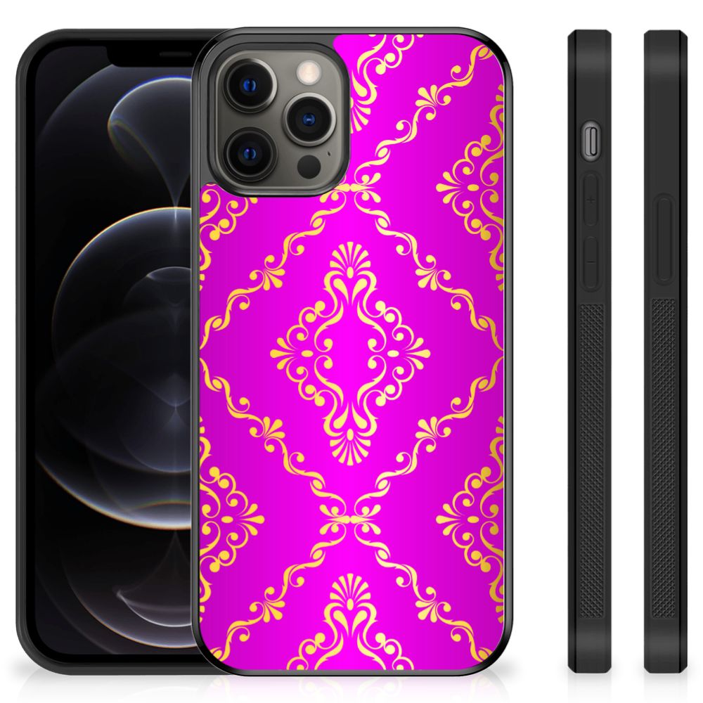 Hoesje TPU iPhone 12 Pro Max Barok Roze B2C Telecom
