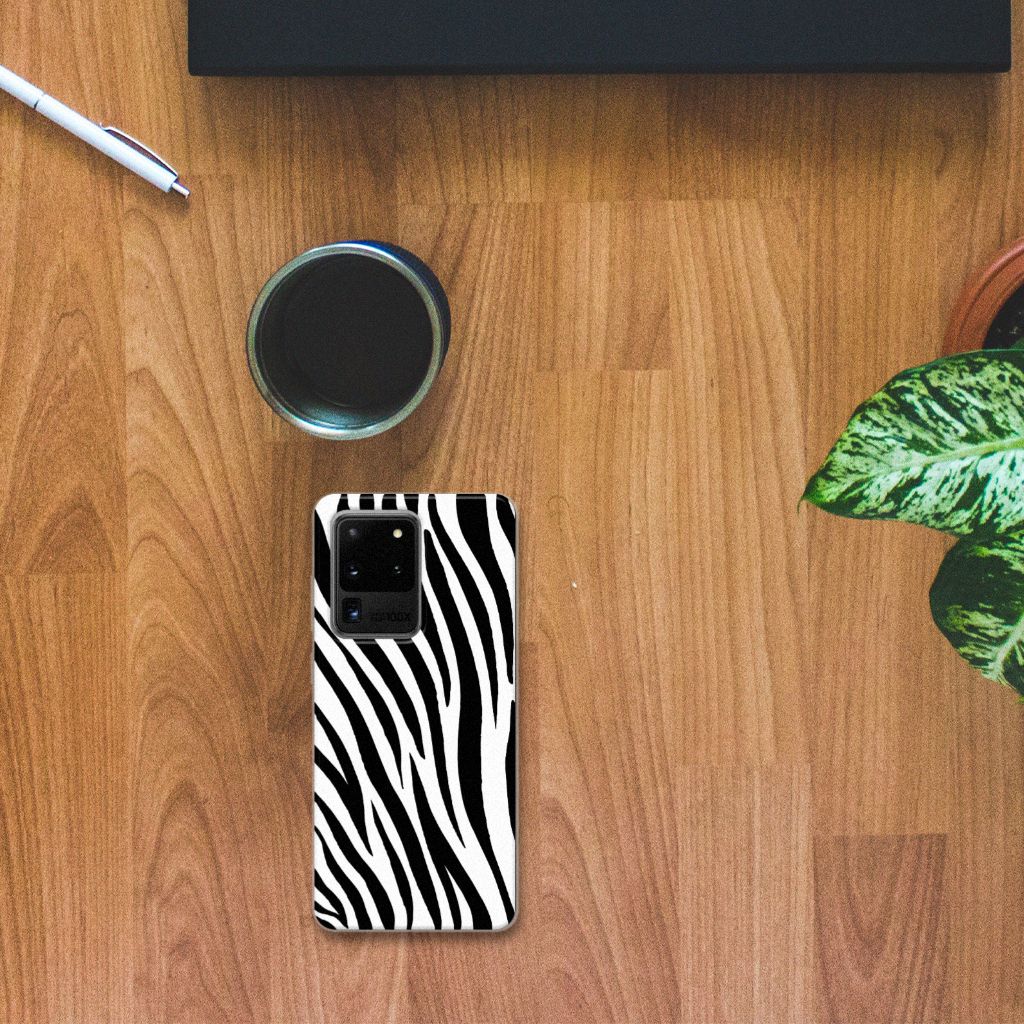 Samsung Galaxy S20 Ultra TPU Hoesje Zebra B2C Telecom