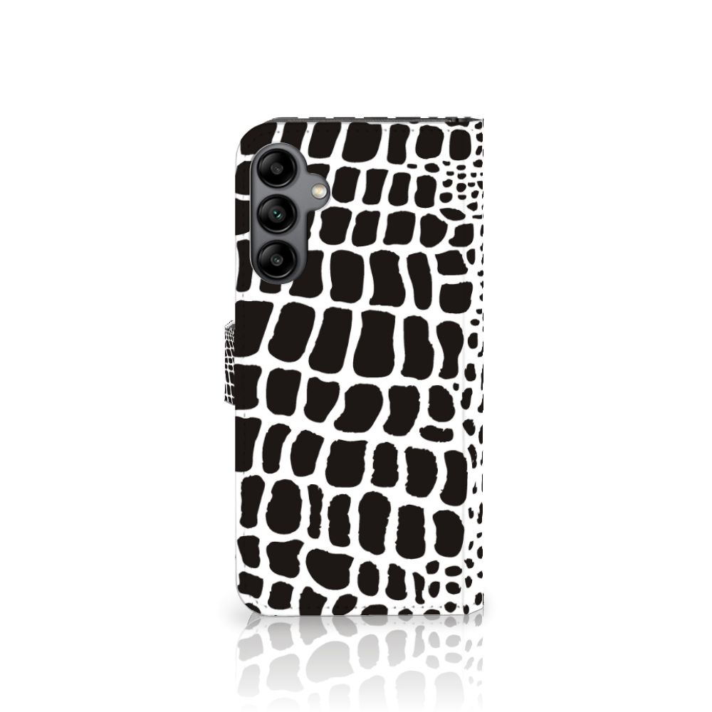 Samsung Galaxy A34 Telefoonhoesje met Pasjes Slangenprint