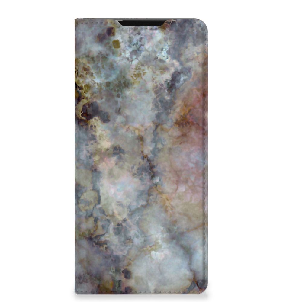 Samsung Galaxy S21 Ultra Standcase Marmer Grijs - B2C Telecom
