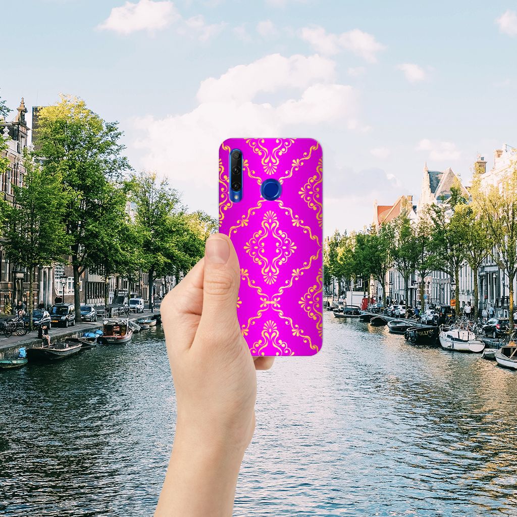 Siliconen Hoesje Honor 20 Lite Barok Roze