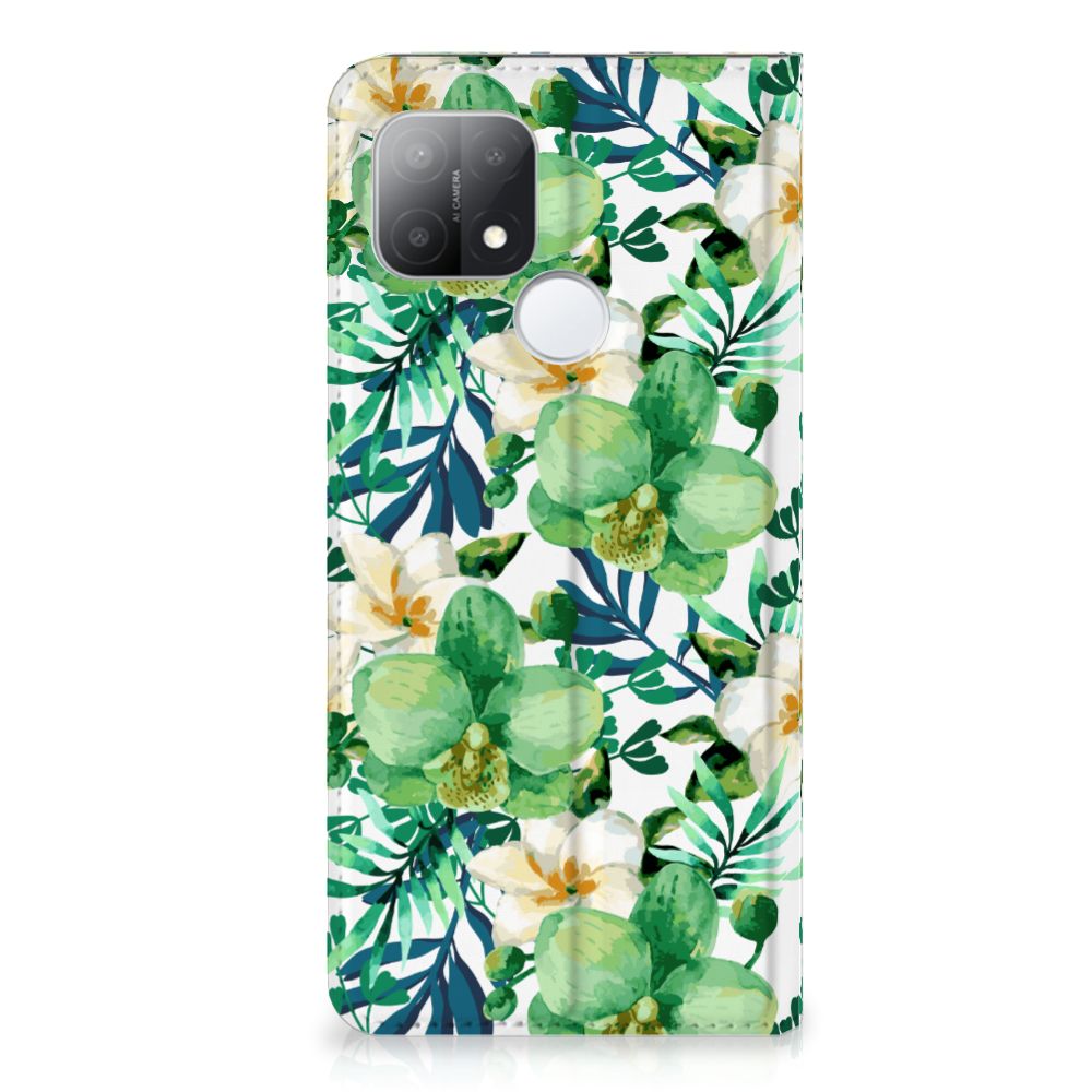 OPPO A15 Smart Cover Orchidee Groen - B2C Telecom