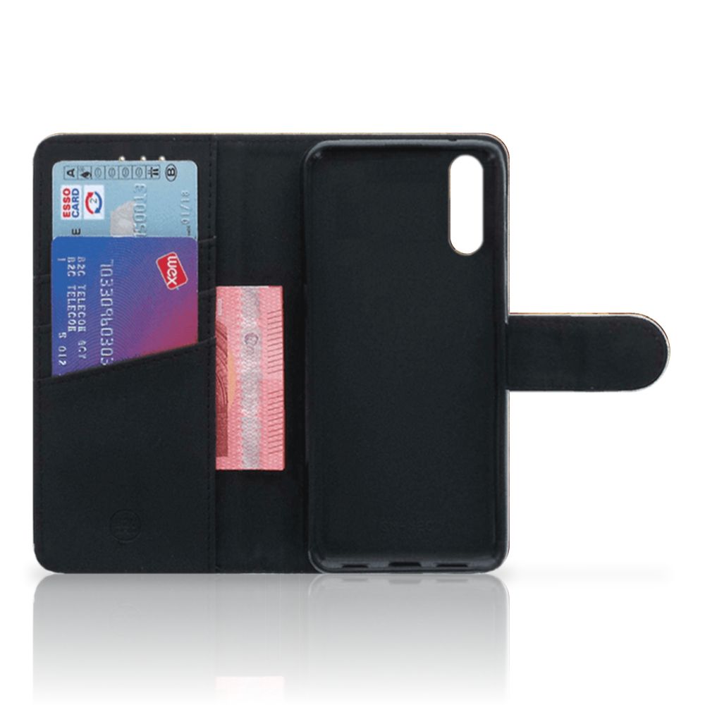 Huawei P20 Flip Cover Wereldkaart