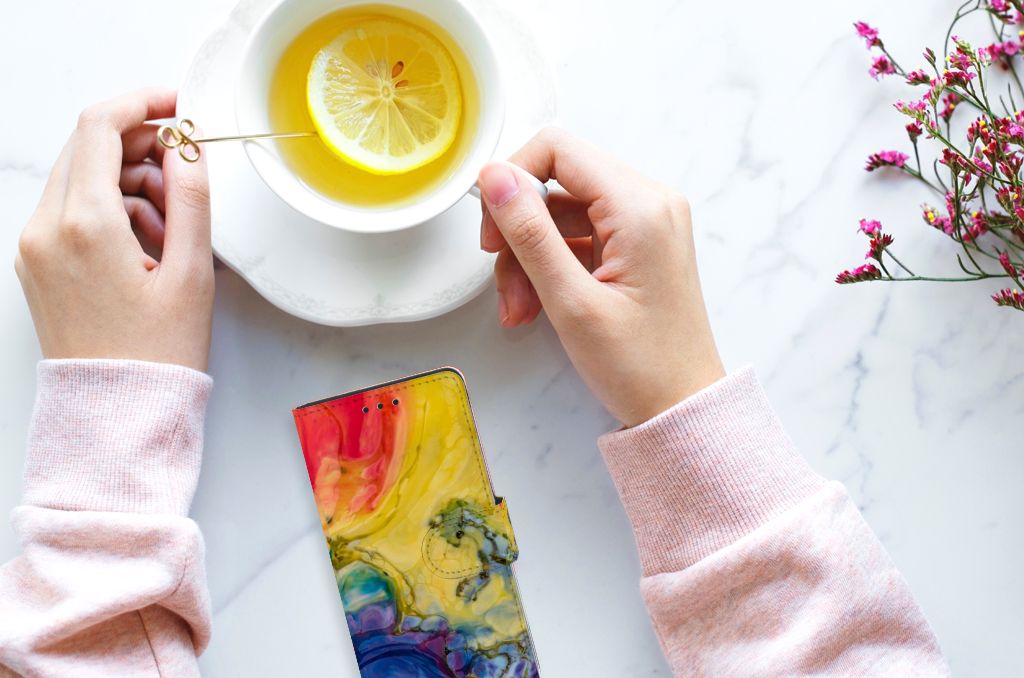 Hoesje Huawei Ascend P8 Lite Watercolor Dark