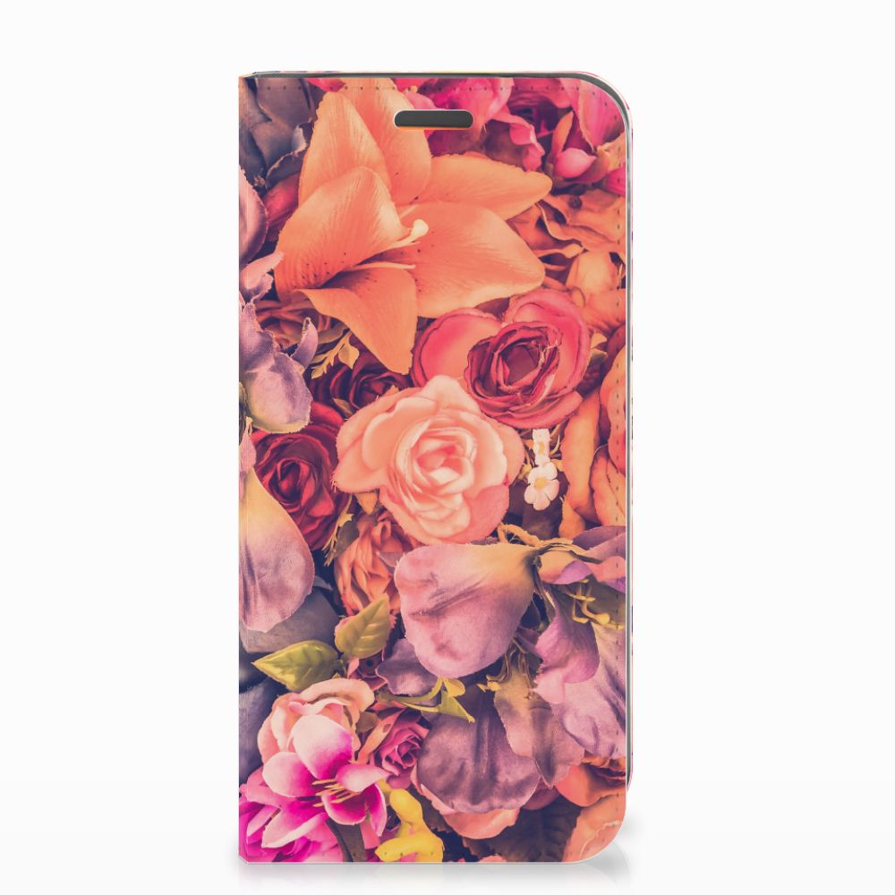 Motorola Moto E5 Play Smart Cover Bosje Bloemen