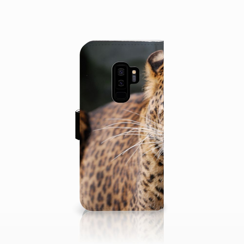 Samsung Galaxy S9 Plus Telefoonhoesje met Pasjes Luipaard
