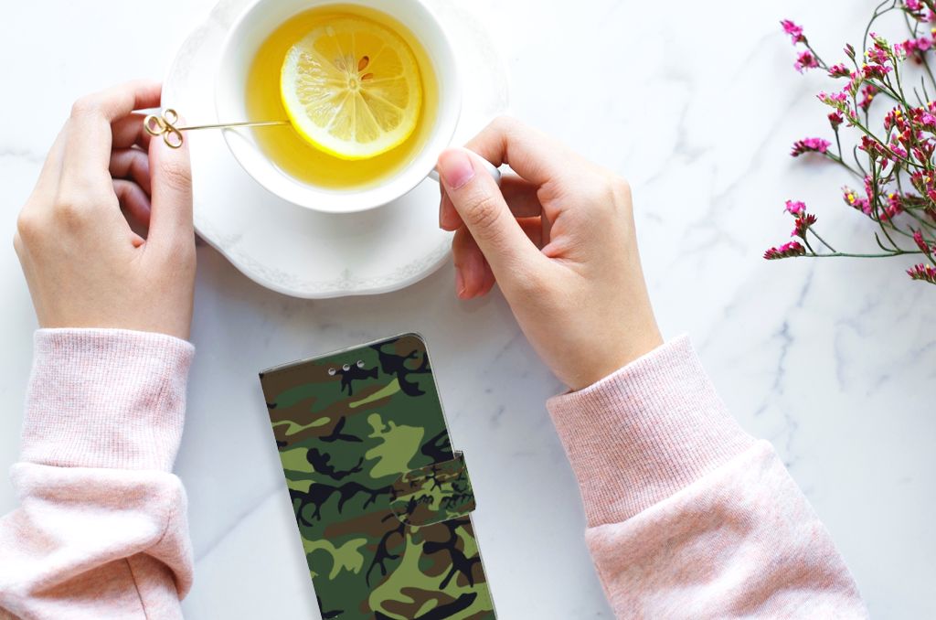 Sony Xperia XZ1 Telefoon Hoesje Army Dark