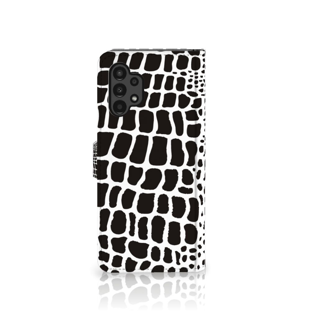 Samsung Galaxy A13 (4G) Telefoonhoesje met Pasjes Slangenprint