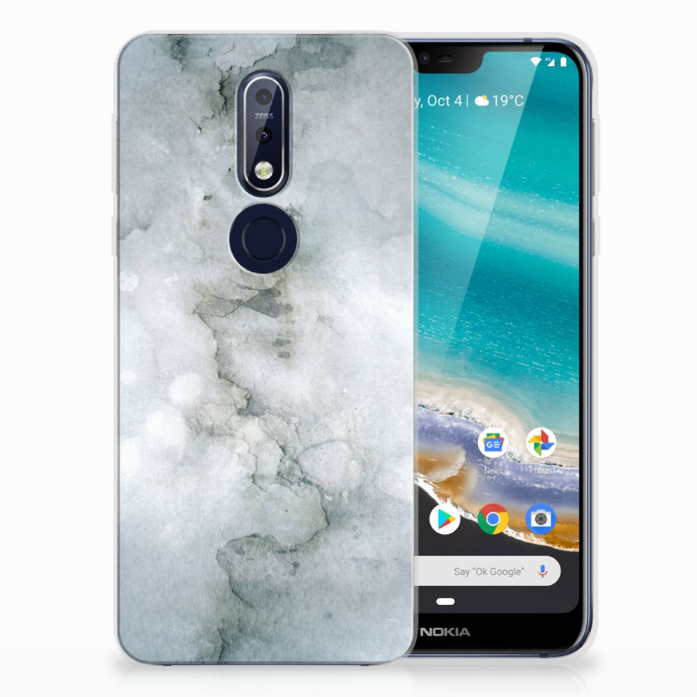 Hoesje maken Nokia 7.1 Painting Grey