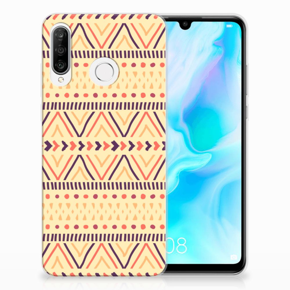 Huawei P30 Lite TPU bumper Aztec Yellow