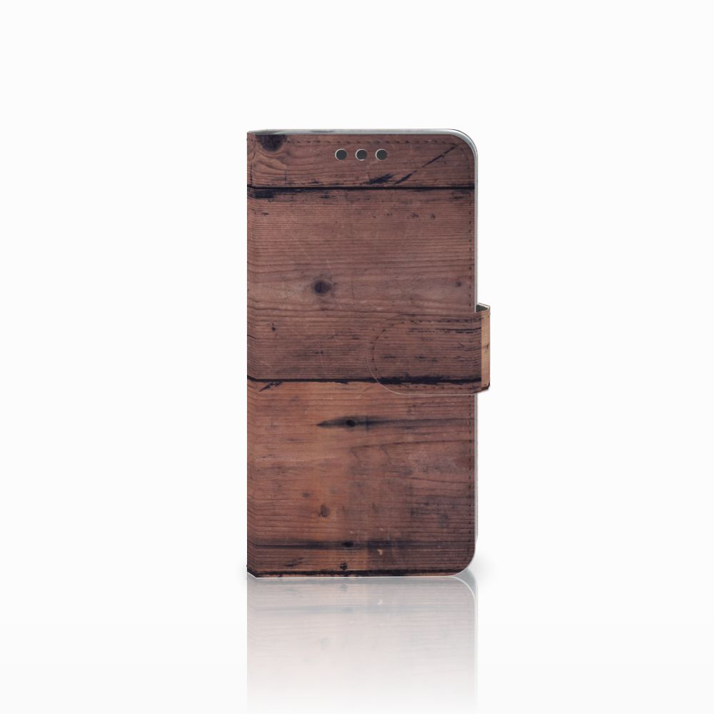 Microsoft Lumia 650 Book Style Case Old Wood