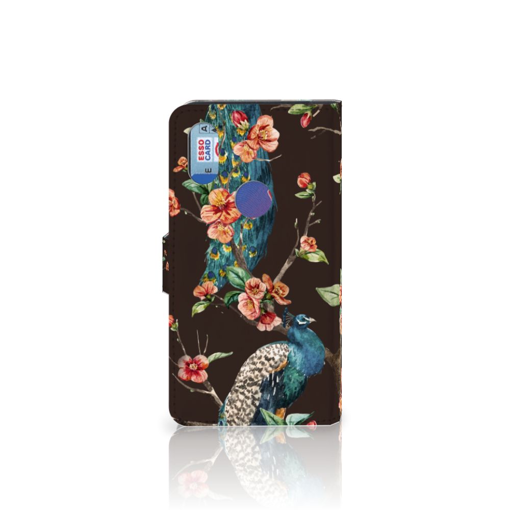 Xiaomi Mi Mix 2s Telefoonhoesje met Pasjes Pauw met Bloemen