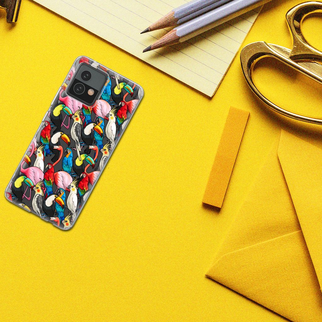 Motorola Moto G72 TPU Hoesje Birds B2C Telecom