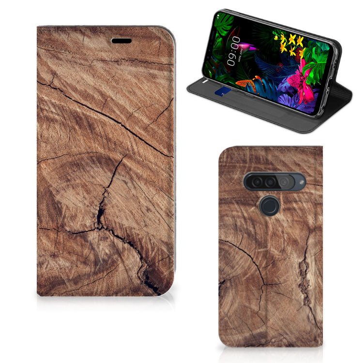 LG G8s Thinq Book Wallet Case Tree Trunk