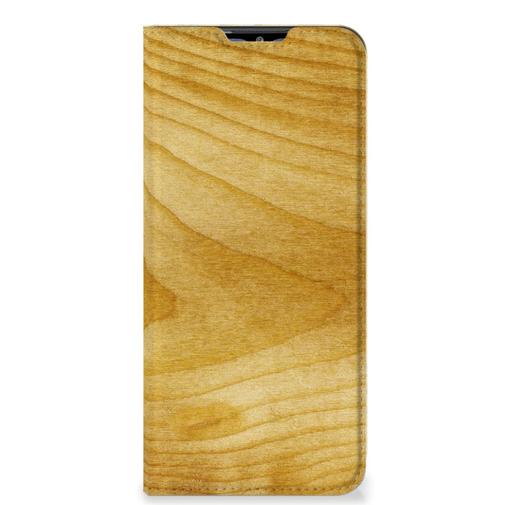 Samsung Galaxy M02s | A02s Book Wallet Case Licht Hout - B2C Telecom