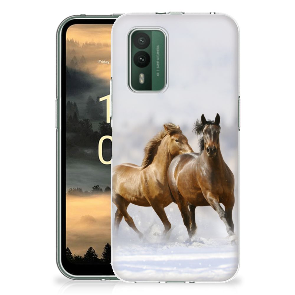 Nokia XR21 TPU Hoesje Paarden