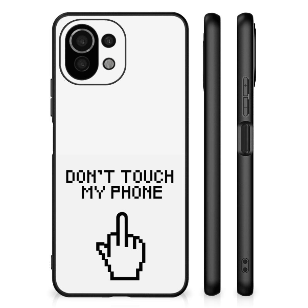 Xiaomi 11 Lite 5G NE | Mi 11 Lite Telefoon Hoesje Finger Don't Touch My Phone