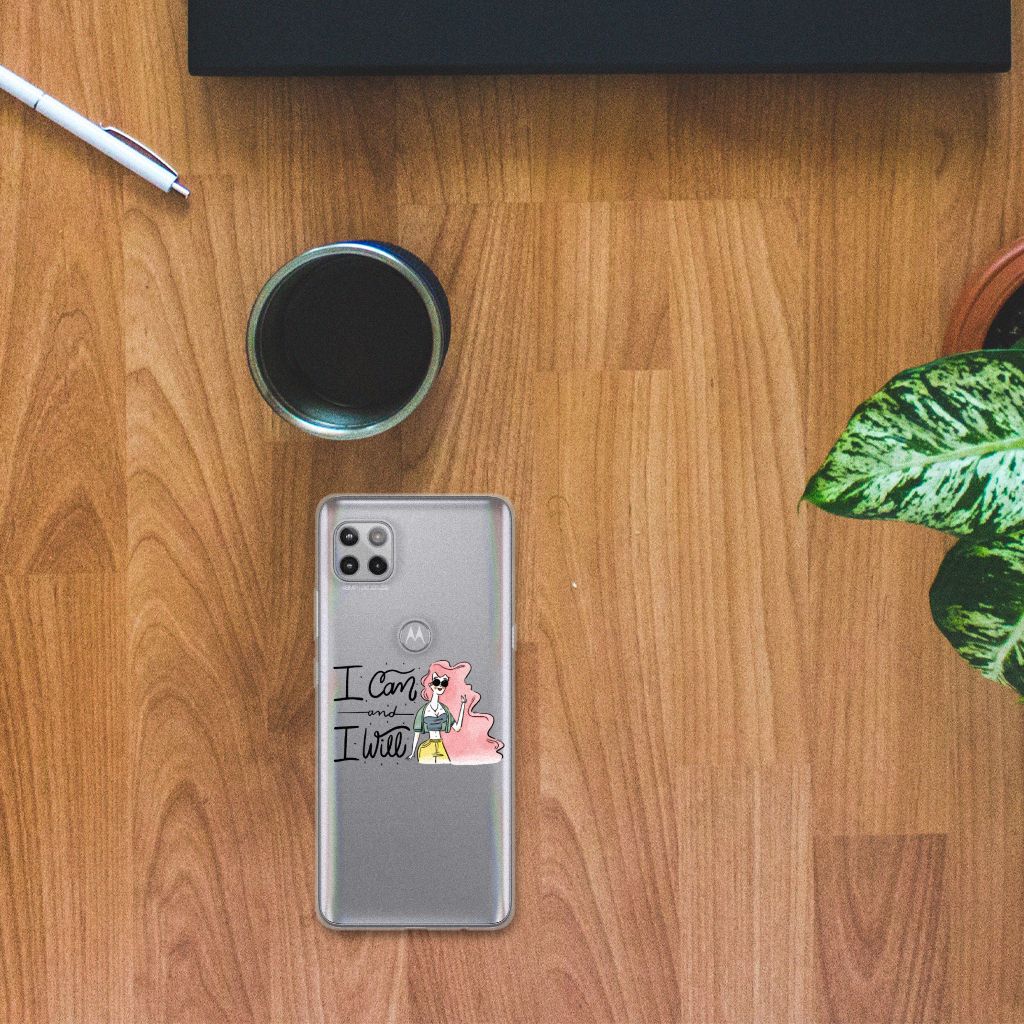 Motorola Moto G 5G Telefoonhoesje met Naam i Can B2C Telecom