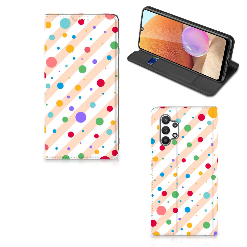 Samsung Galaxy A32 4G | A32 5G Enterprise Editie Hoesje met Magneet Dots - B2C Telecom