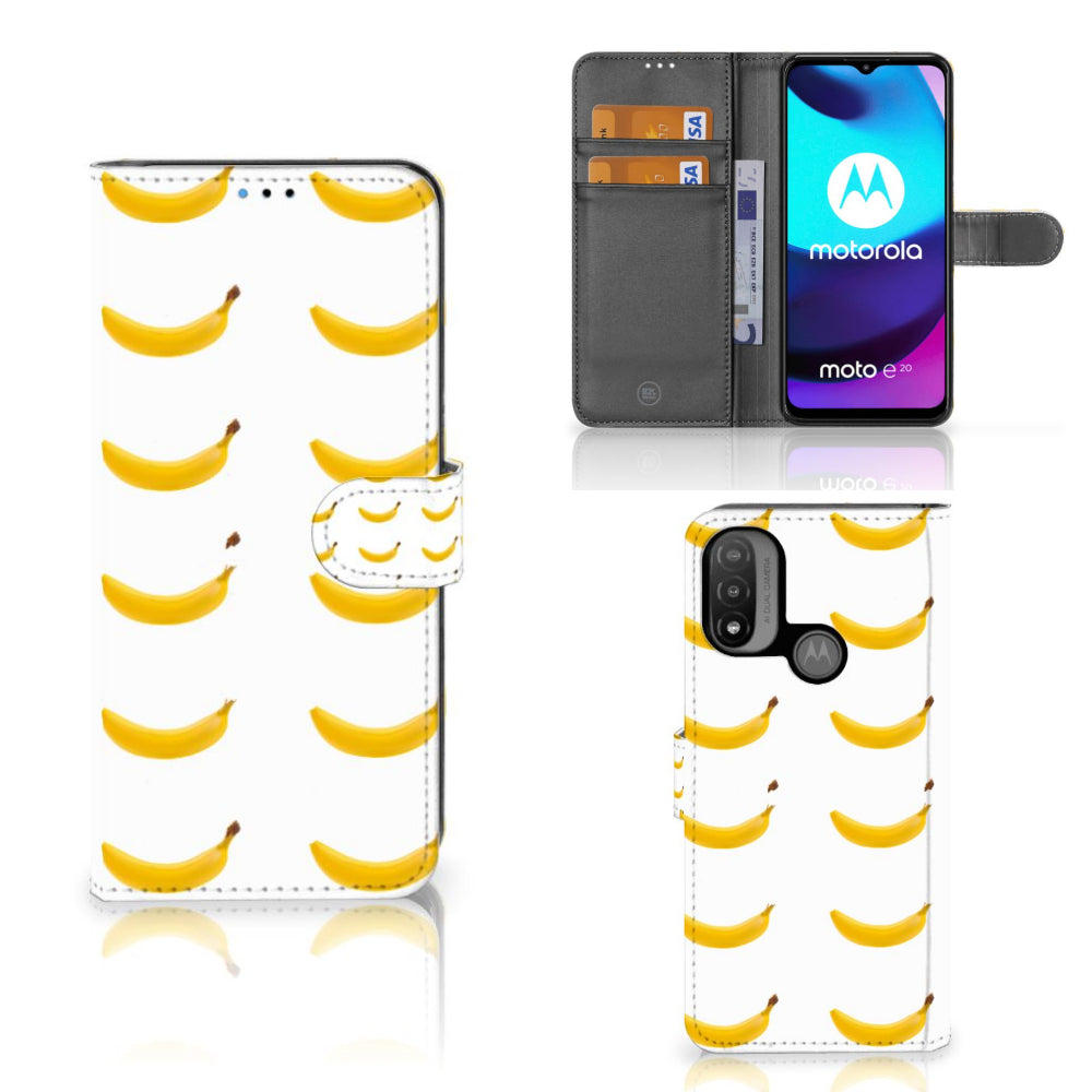 Motorola Moto E20 | E30 | E40 Book Cover Banana