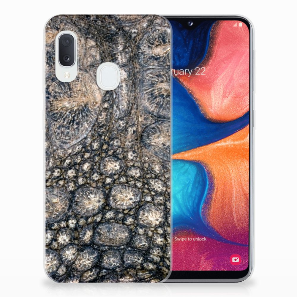 Samsung Galaxy A20e TPU Hoesje Krokodillenprint