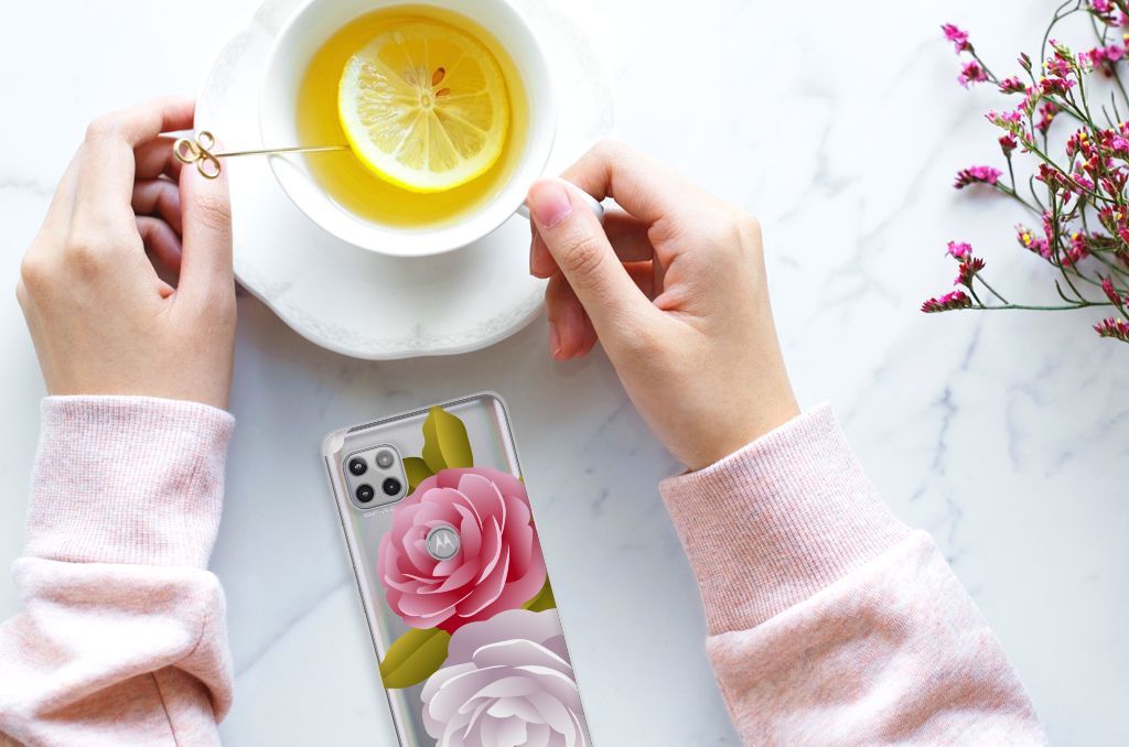 Motorola Moto G 5G TPU Case Roses B2C Telecom
