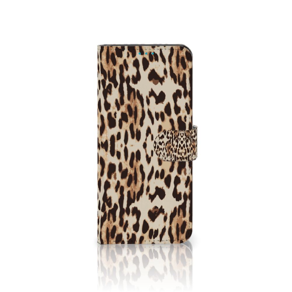 Samsung Galaxy A73 5G Telefoonhoesje met Pasjes Leopard