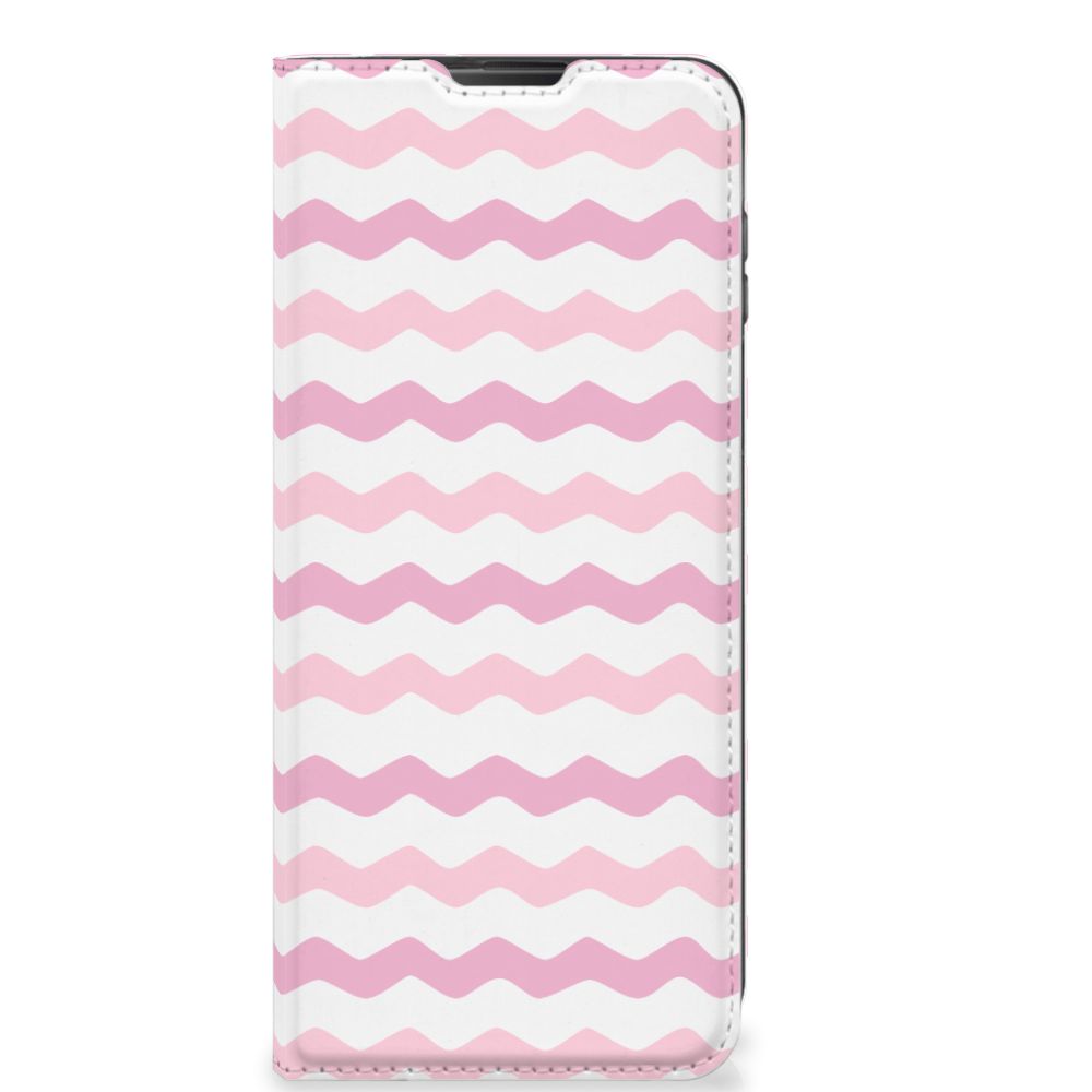 Motorola Moto G 5G Plus Hoesje met Magneet Waves Roze - B2C Telecom