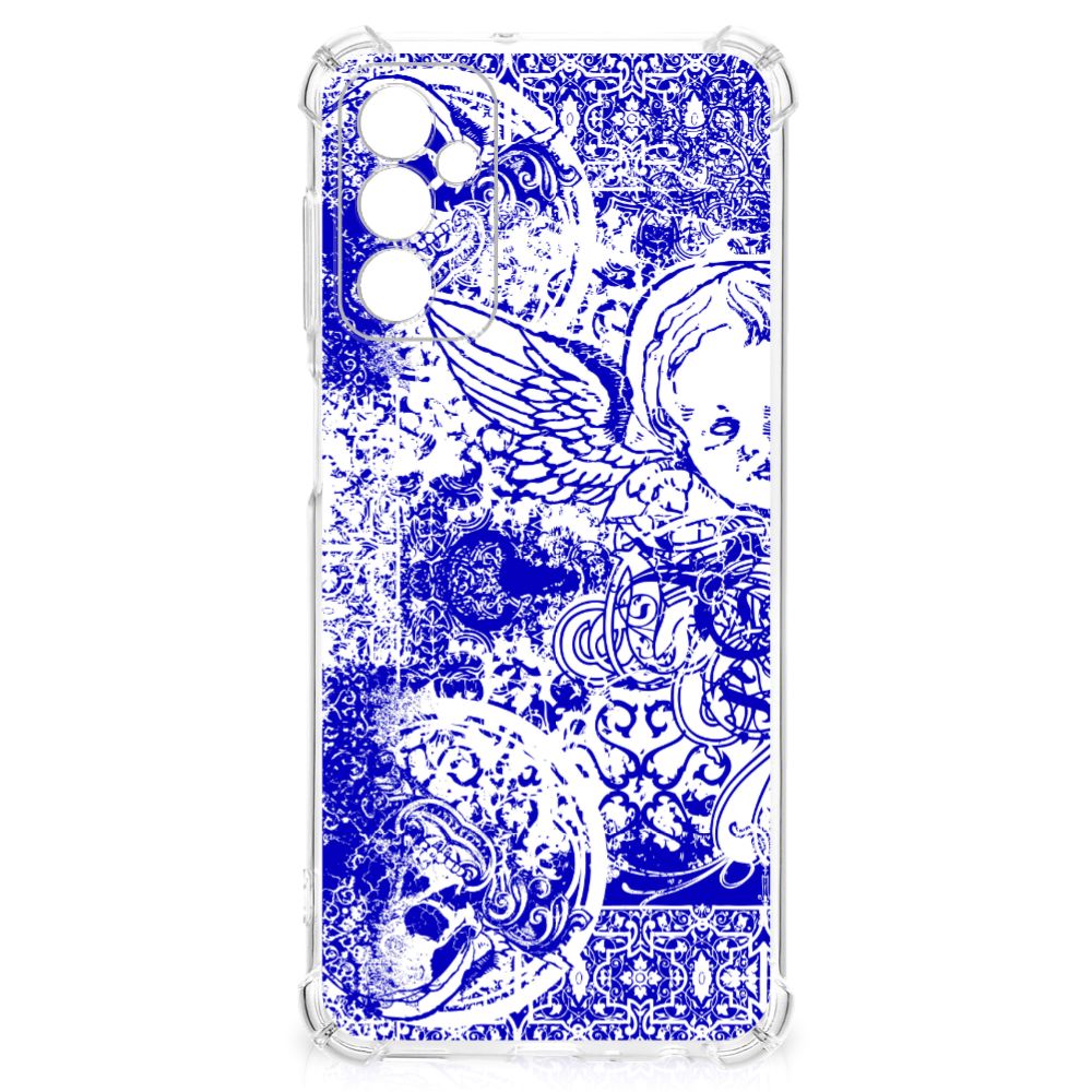 Extreme Case Samsung Galaxy M13 4G | M23 Angel Skull Blauw B2C Telecom