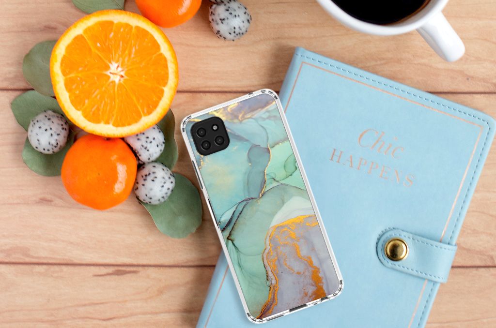 Back Cover voor Samsung Galaxy A22 5G Watercolor Mix B2C Telecom
