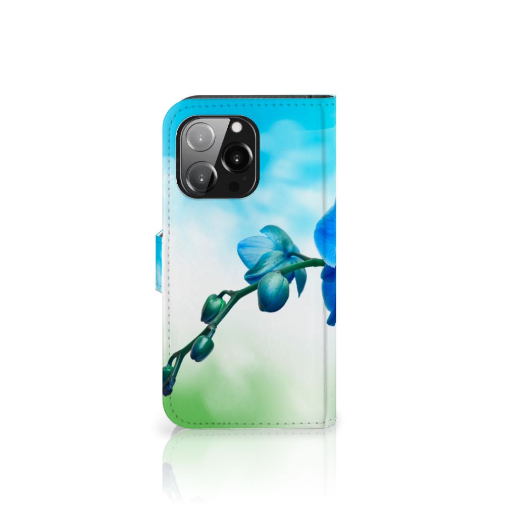 iPhone 13 Pro Hoesje Orchidee Blauw - Cadeau voor je Moeder